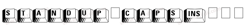 standup caps字体转换